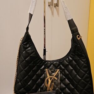 Black Quilted Shoulder Bag